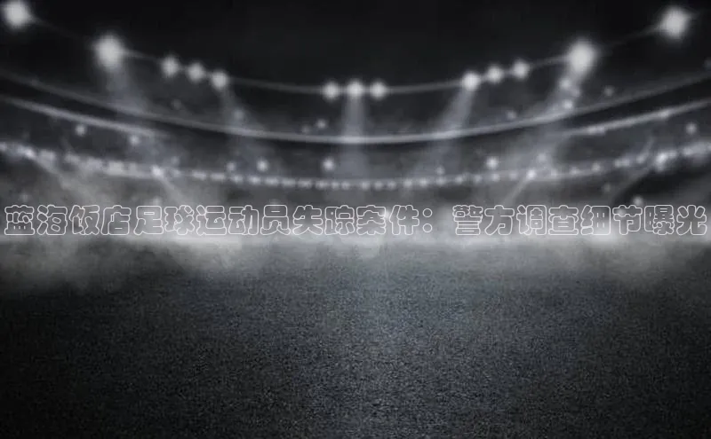 pc28圈下载文心一言蓝海饭店足球运动员失踪案件：警方调查细节曝光